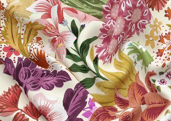 Kerala, Flamenco - Motorised Roman Blind - Image 4